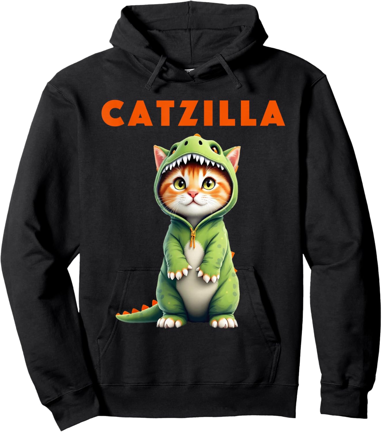 Catzilla I Funny Kawaii Cat I Manga Anime Kitten I Cats Hoodie - Hoodie | Black