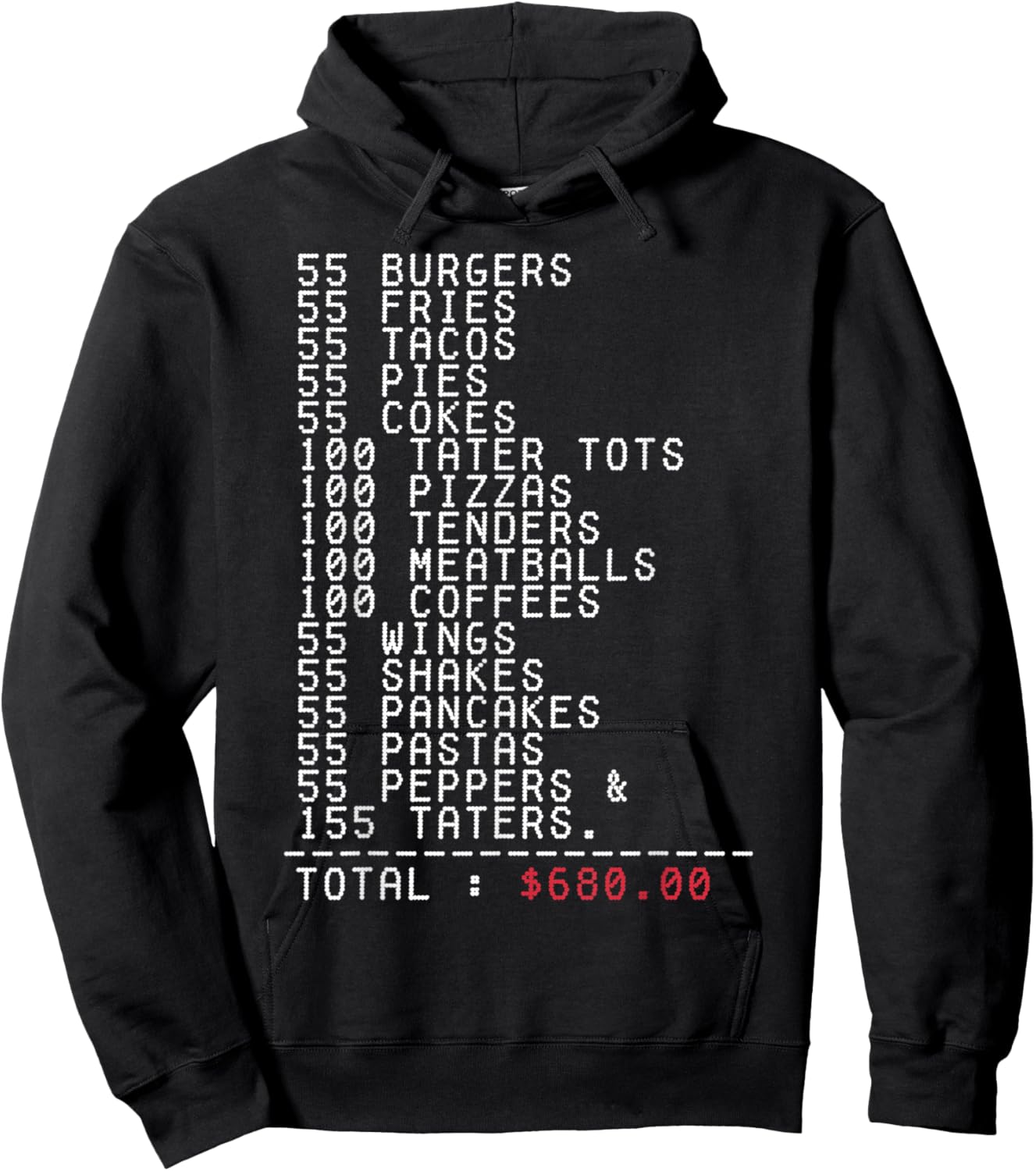 55 Burgers 55 Fries I Think You Should Leave Funny Hoodie - Hoodie | Black