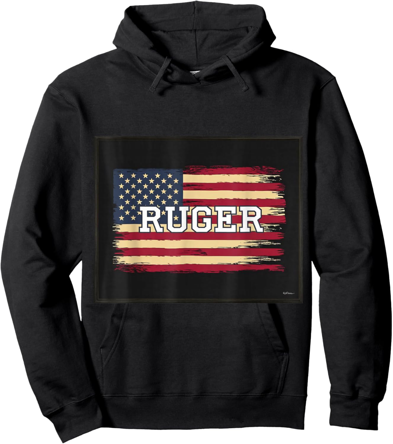 Ruger Family American Flag Hoodie - Hoodie | Black