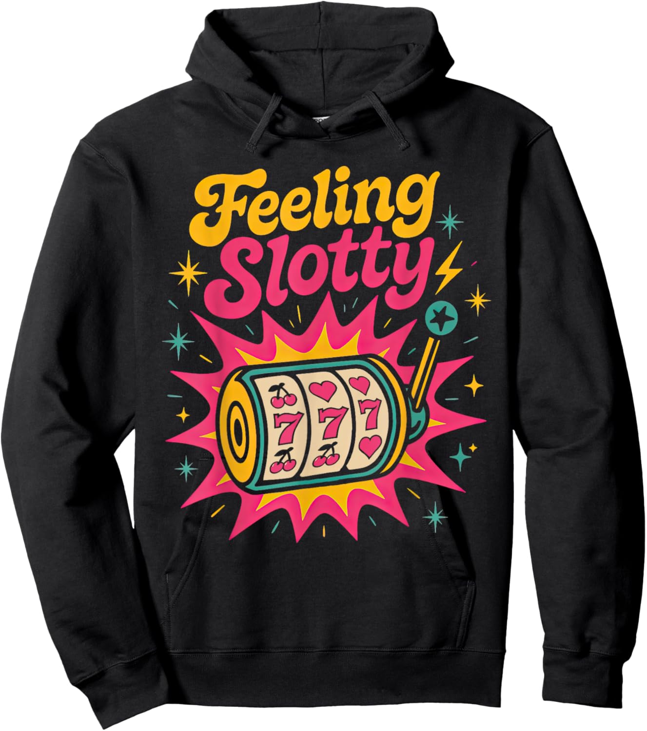 Gambling Las Vegas Casino Nights Gambler Poker Machine Hoodie - Hoodie | Black