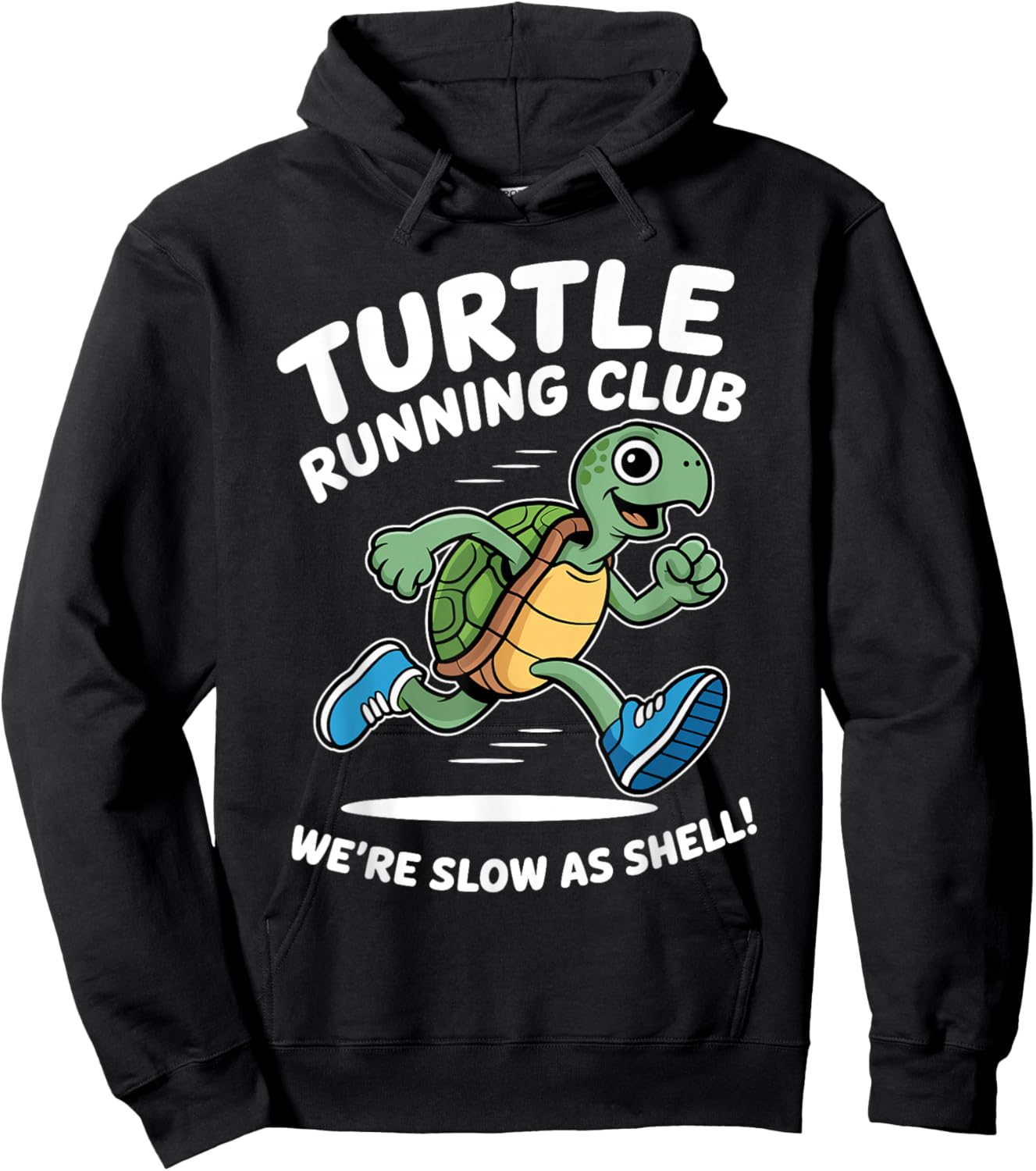 Turtle Running Club Funny Turtle Lovers Hoodie - Hoodie | Black