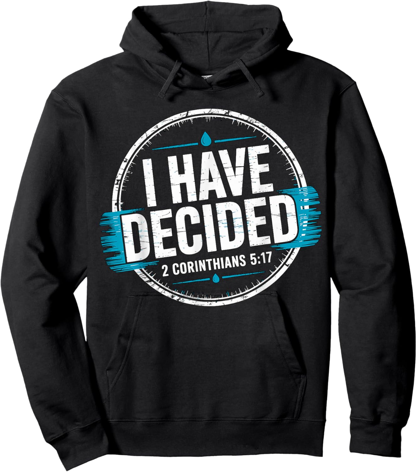 Baptized I Have Decided to Follow Jesus Baptism Hoodie - Hoodie | Black