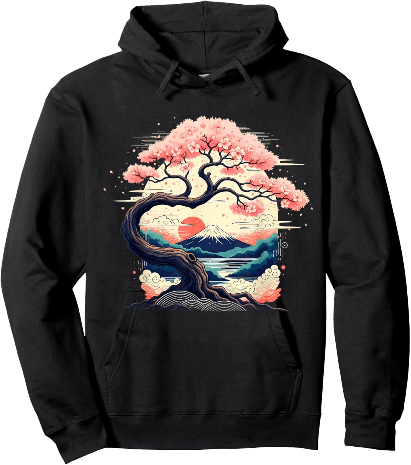Cherry Blossom Japanese Tree Japan Art Japanese Hoodie - Hoodie | Black