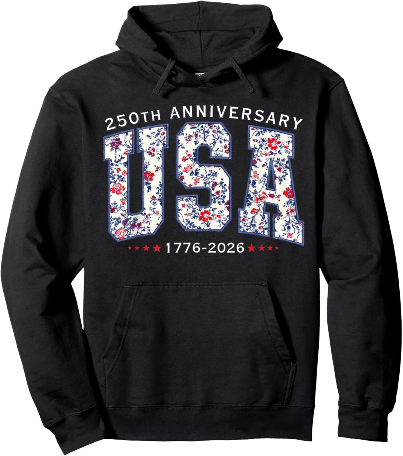 American 250 Years 4th July 250 Anniversary USA 250th 2026 Hoodie - Hoodie | Black