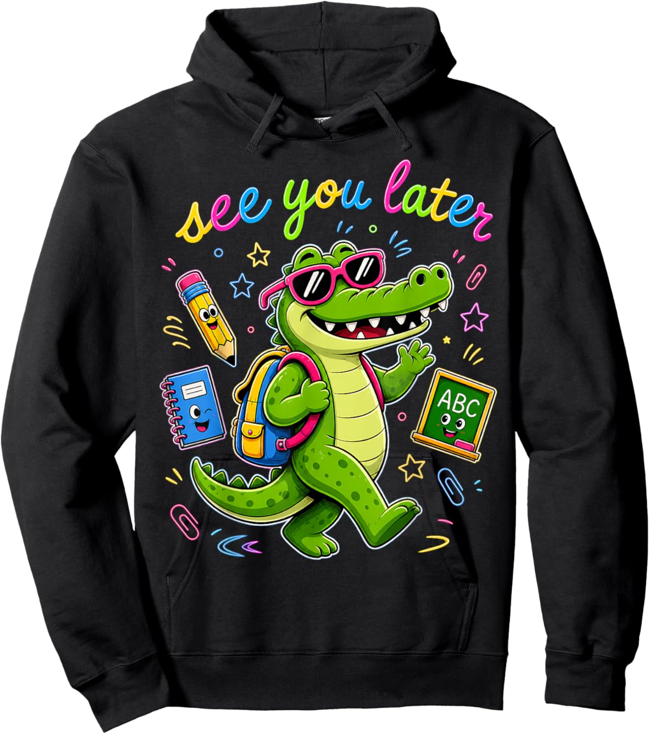 See You Later Alligator Summer Teacher Last Day of School Hoodie - Hoodie | Black