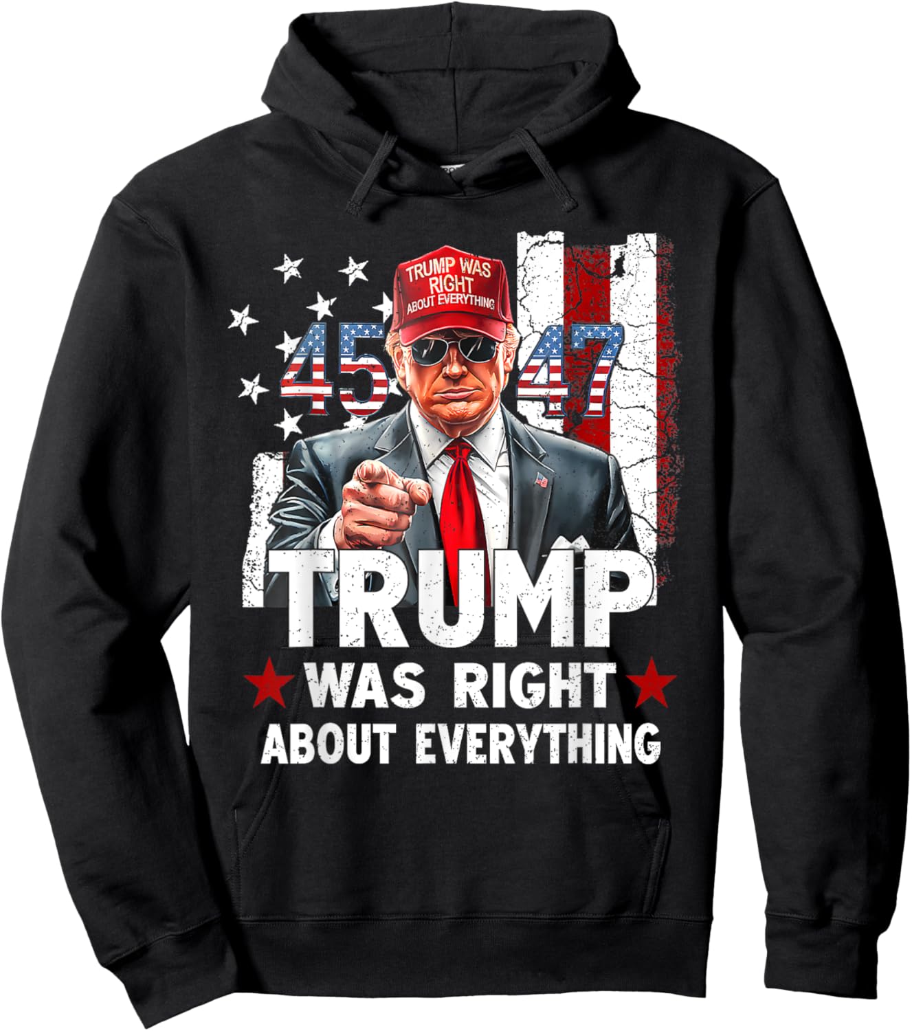 Trump Was Right About Everything Hoodie - Hoodie | Black