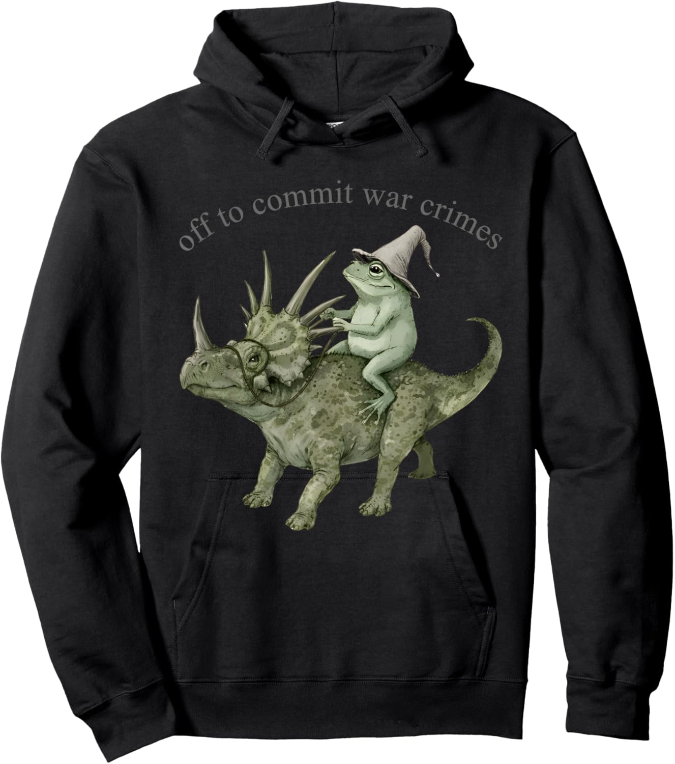 Off to Commit War Crimes Hoodie - Hoodie | Black