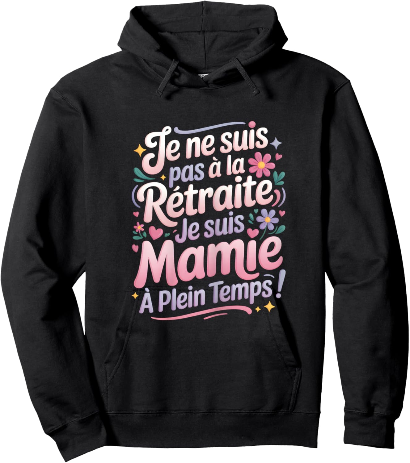 Retirement Woman Retired Woman Granny Humor Hoodie - Hoodie | Black