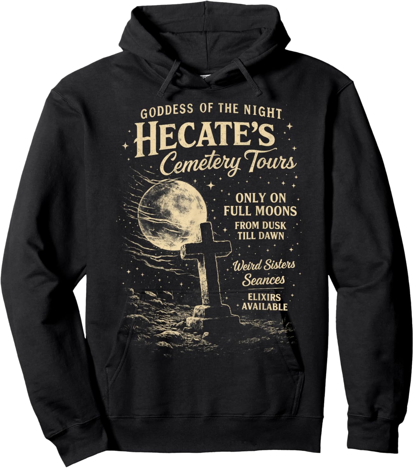 Hekate Hecate Greek Mythology Feminist Goddess of Witchcraft Hoodie - Hoodie | Black