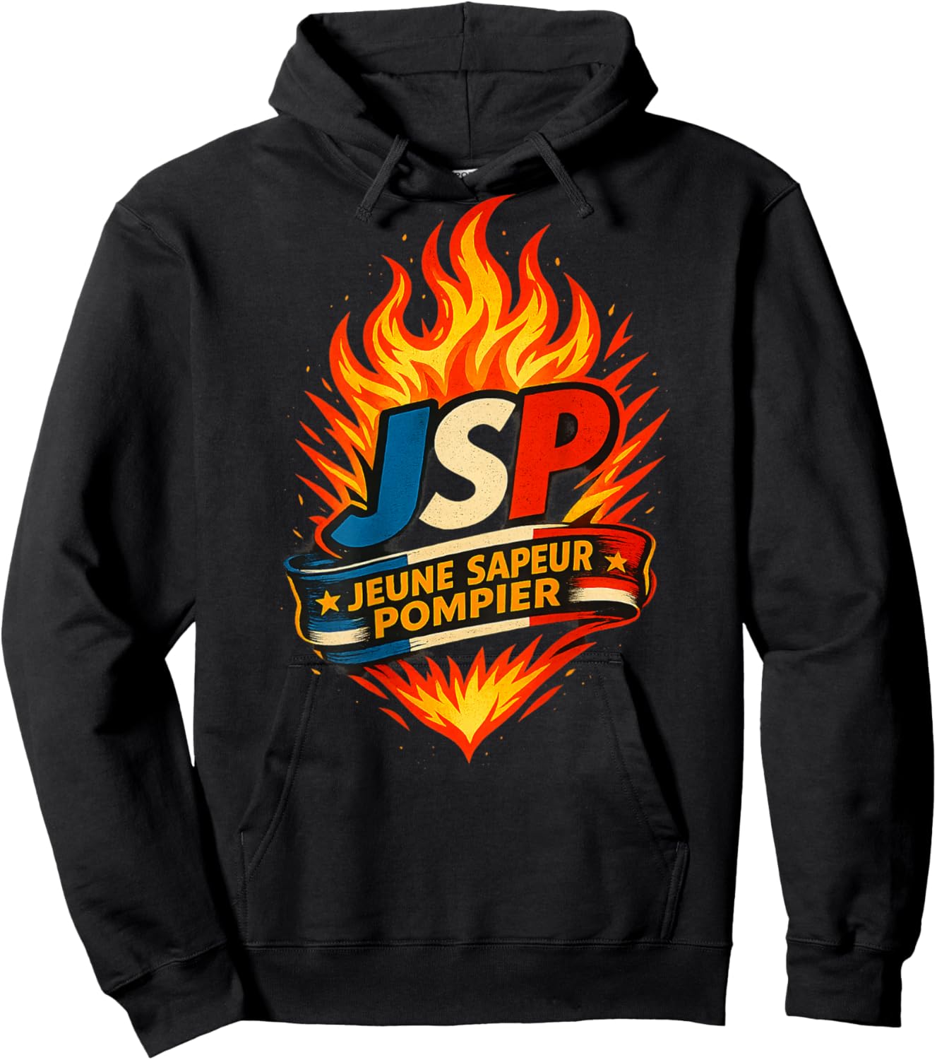 JSP - Young Firefighter Burning Hoodie - Hoodie | Black