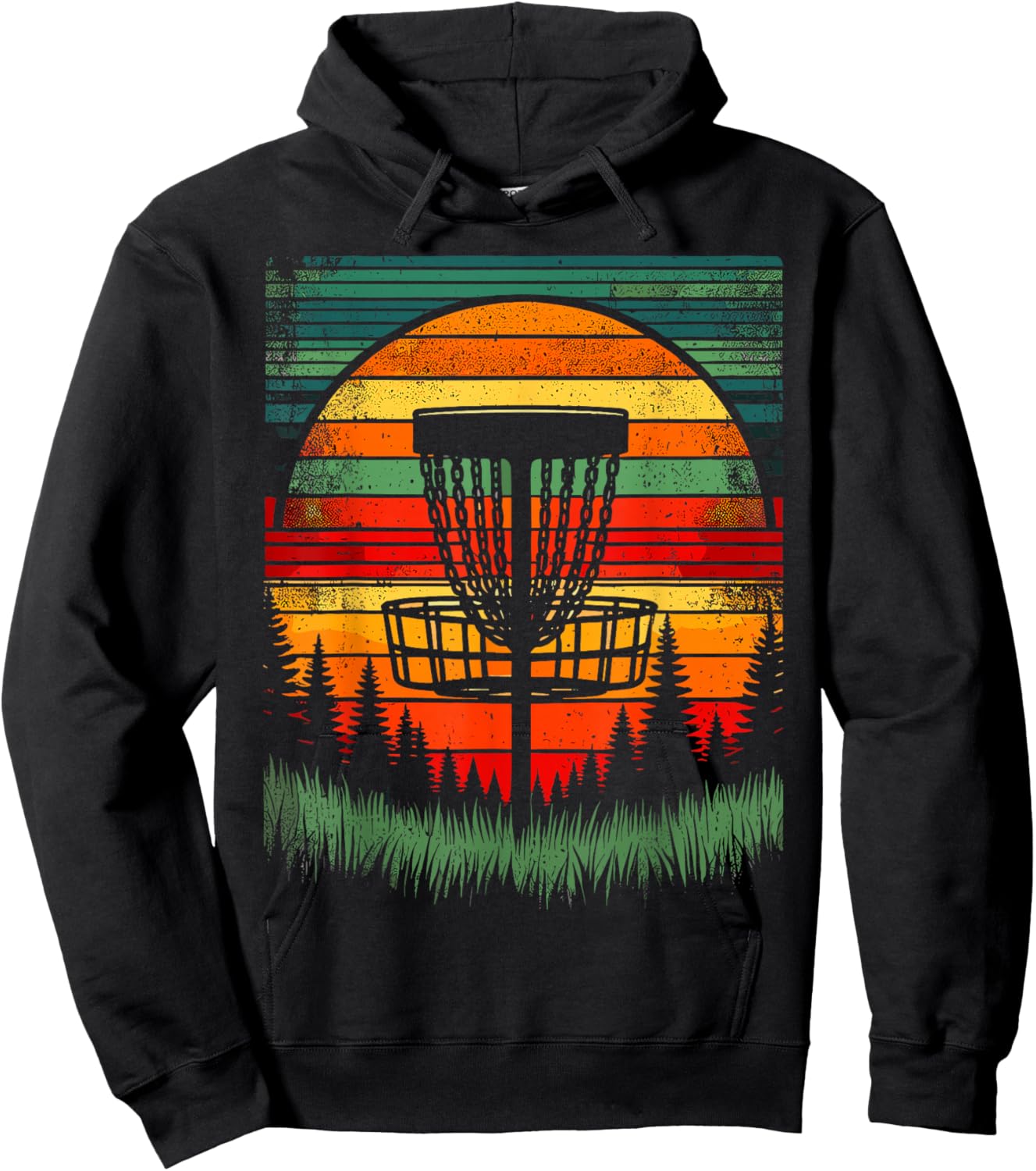 Disc Golfer Colorful Disc Golf Hoodie - Hoodie | Black
