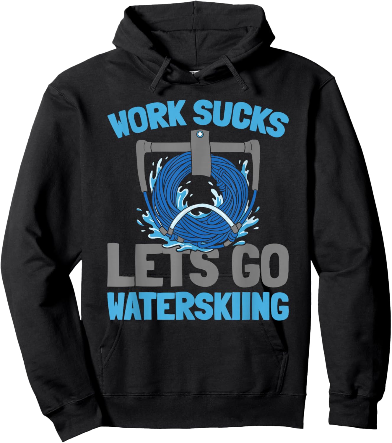 Water Sport Speed Adventure - Waterskiing Hoodie - Hoodie | Black