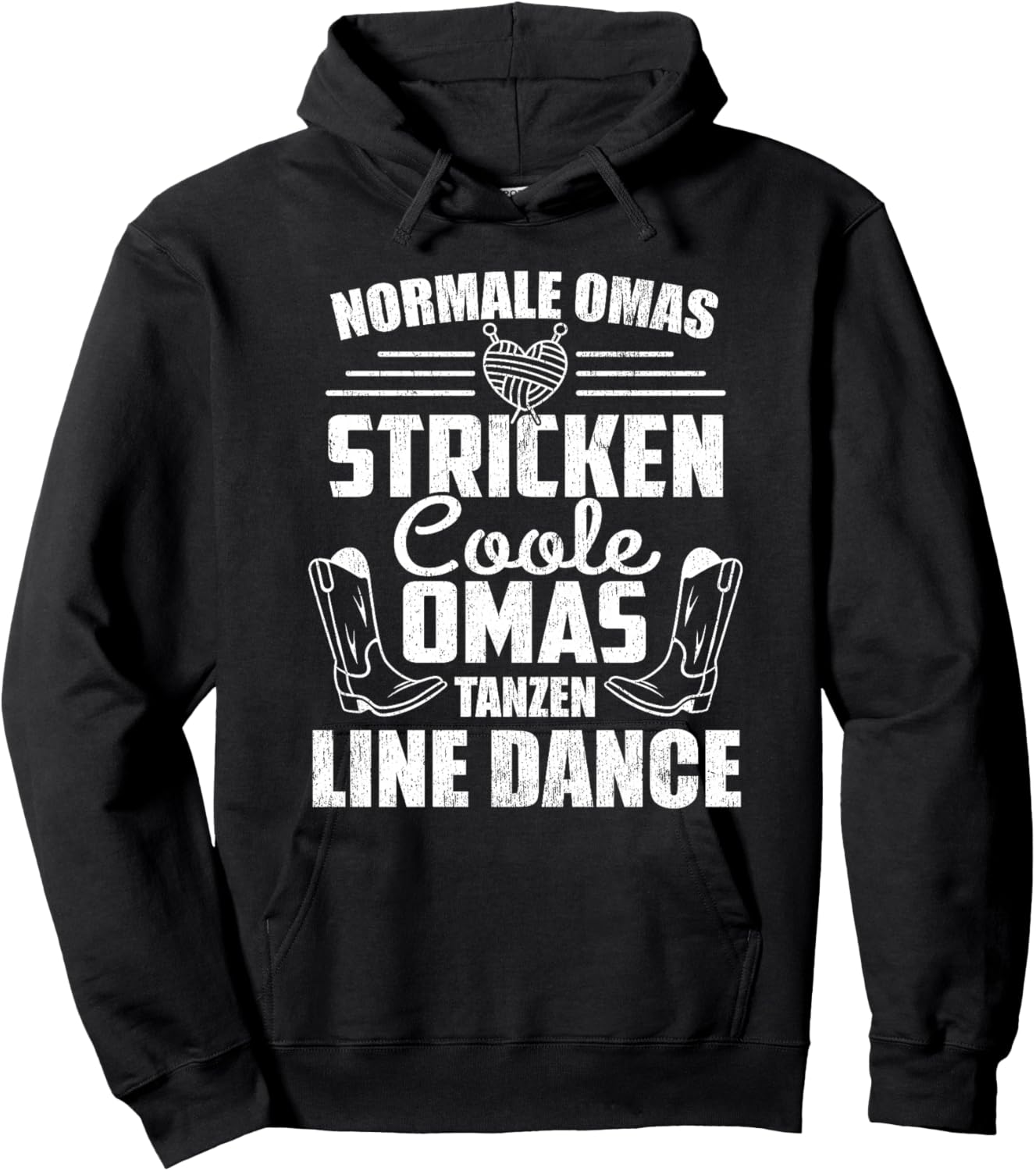 Coole Omas Tanzen Line Dance Western Rentnerin Line Dance Premium Hoodie - Hoodie | Black