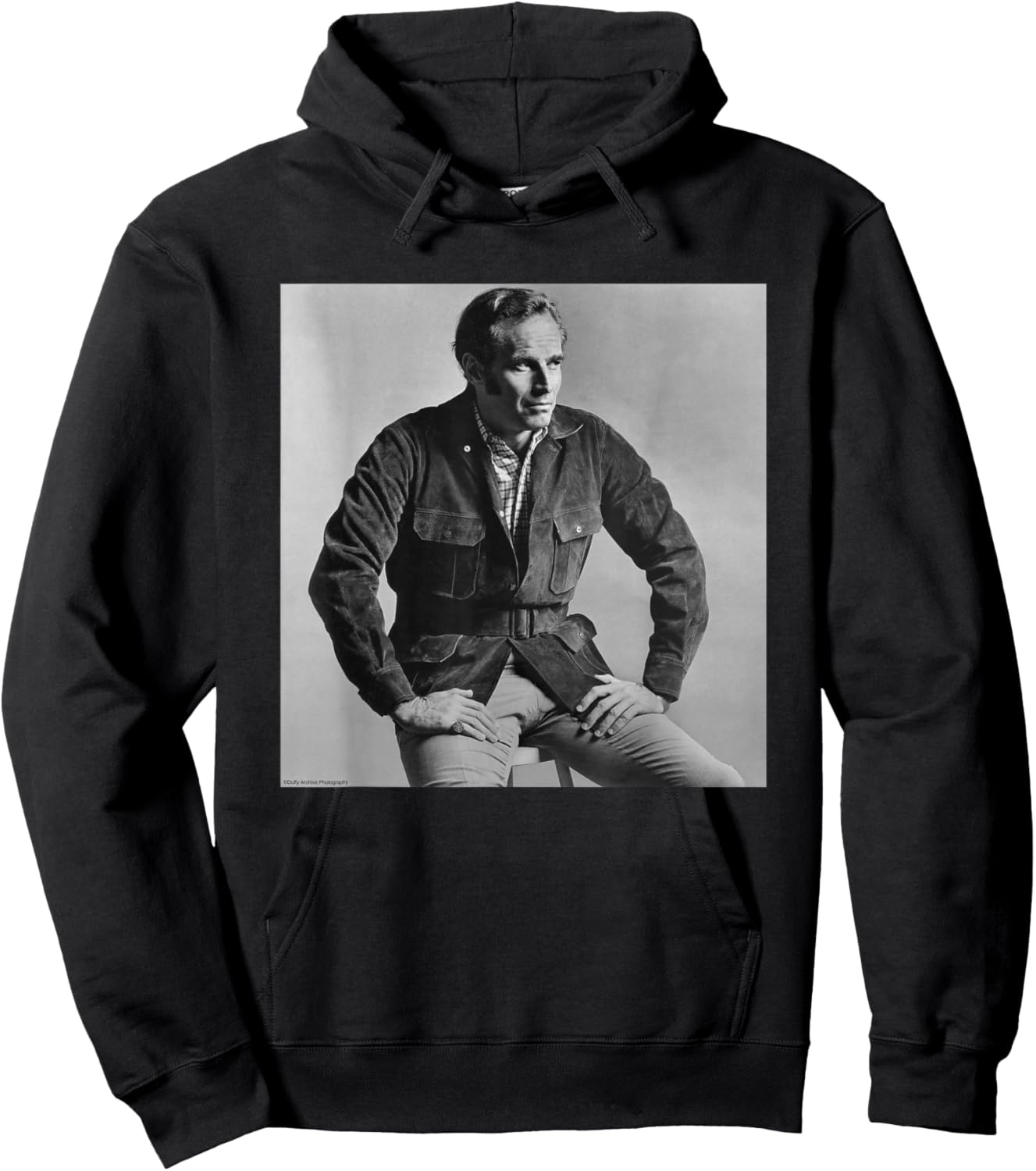 Charlton Heston Ben-Hur Actor Duffy Archive Photography Hoodie - Hoodie | Black