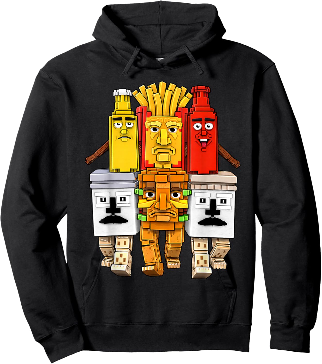 La Food Combinasion Funny Brainrot for Kids Teens Hoodie - Hoodie | Black