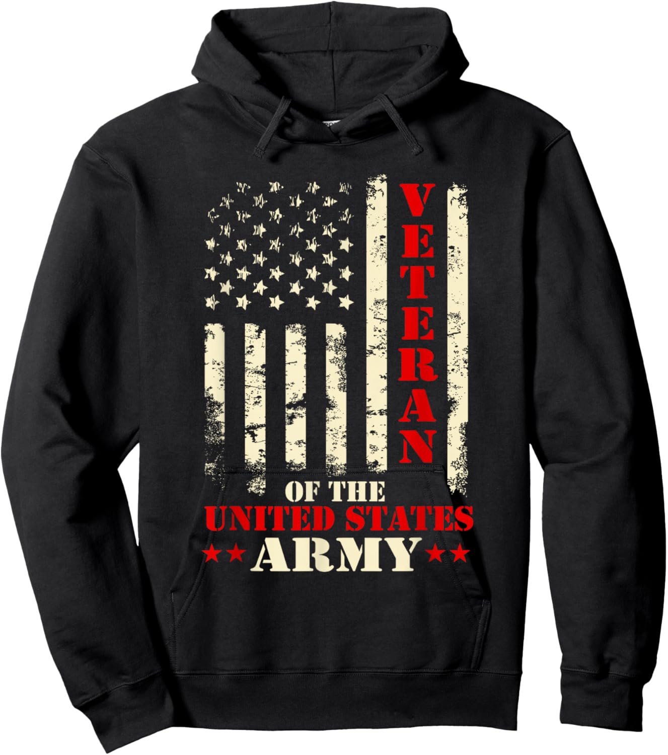 Veteran Of The United States Army - Patriotic Veterans Day Hoodie - Hoodie | Black
