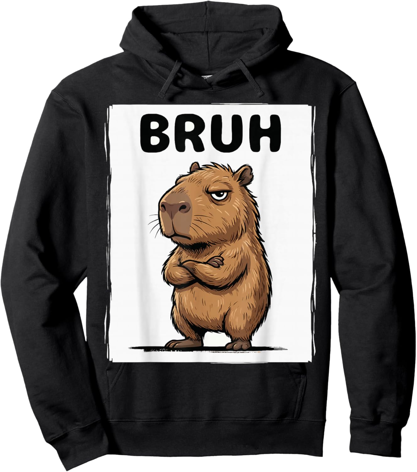 Cool Bruh Capybara Men Women Kids Teens Funny Capybara Hoodie - Hoodie | Black