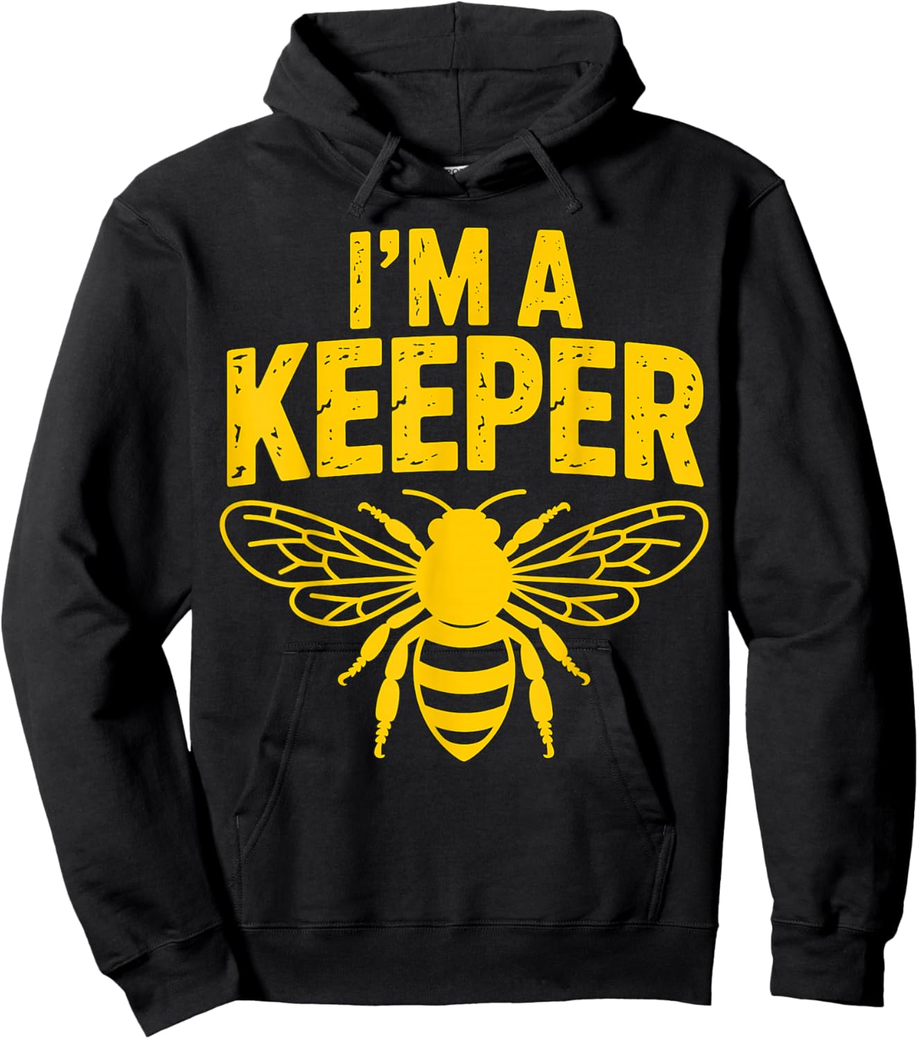 I’m A Keeper Funny Beekeeper Bee Hoodie - Hoodie | Black