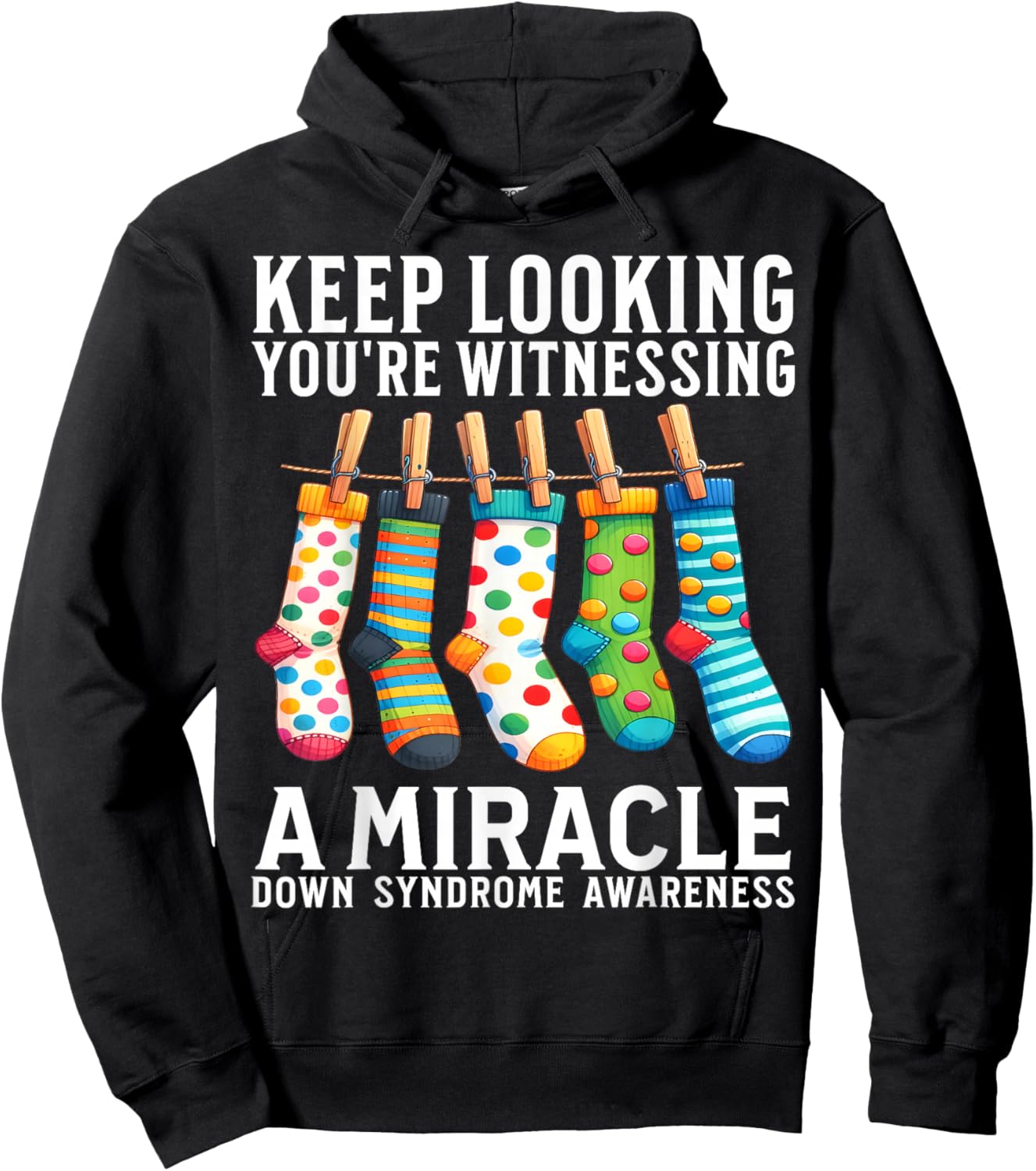 Down Syndrome Awareness Socks World Down Syndrome Day Gifts Hoodie - Hoodie | Black