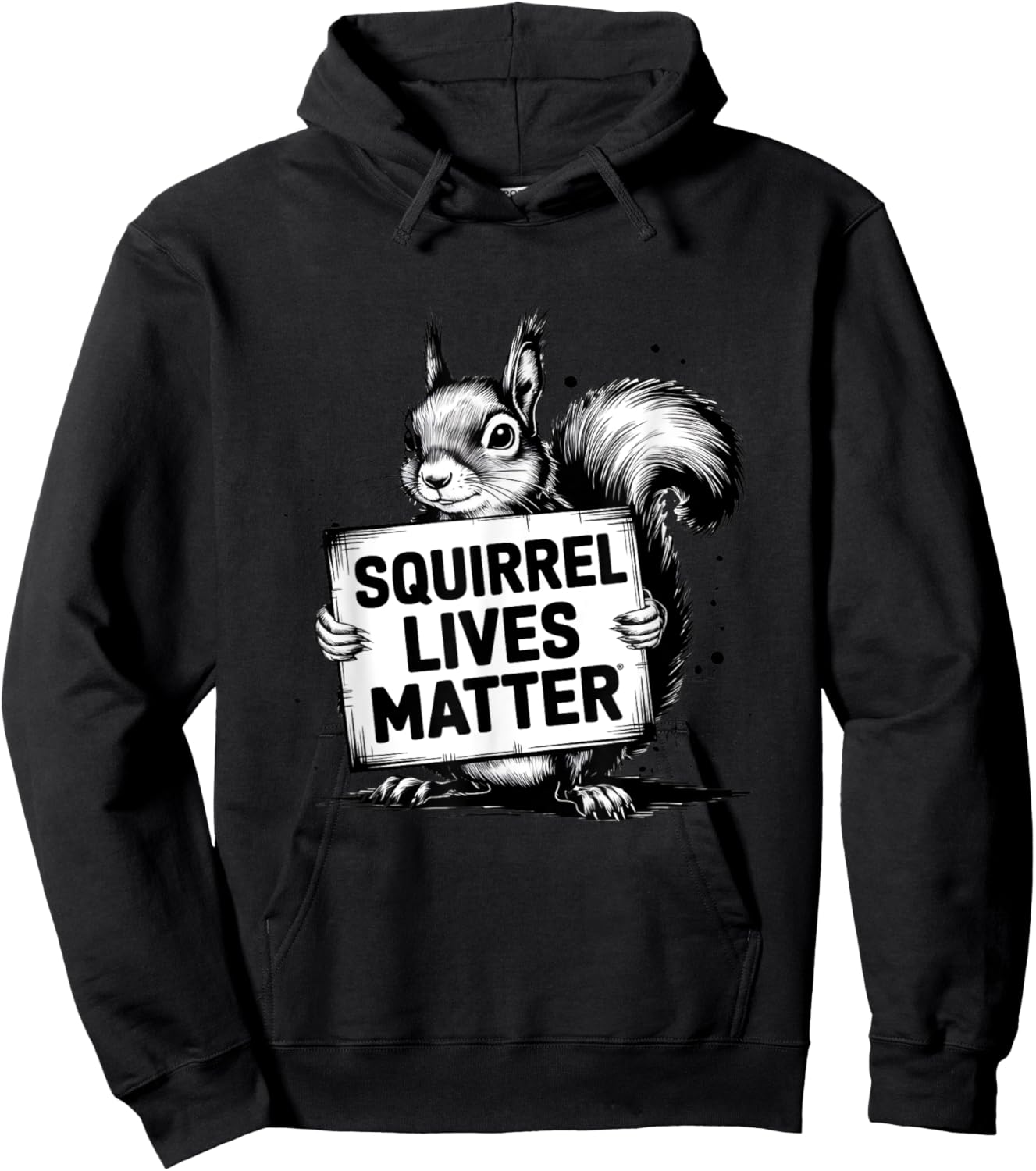 Squirrel Lives Matter Perfect Squirrel, Animal Lover Cute Hoodie - Hoodie | Black
