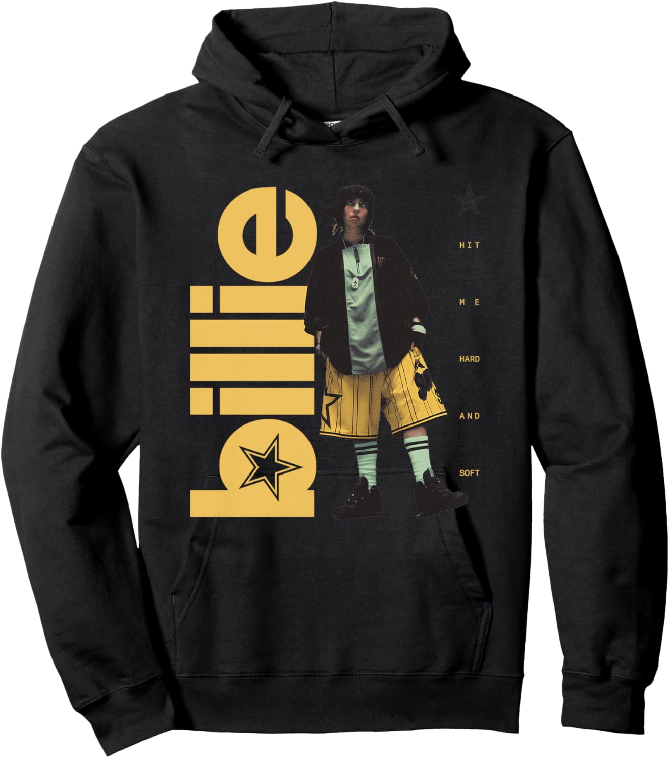 Offizielles Billie Eilish Hit Me Hard and Soft Stehfoto Premium Hoodie - Hoodie | Black