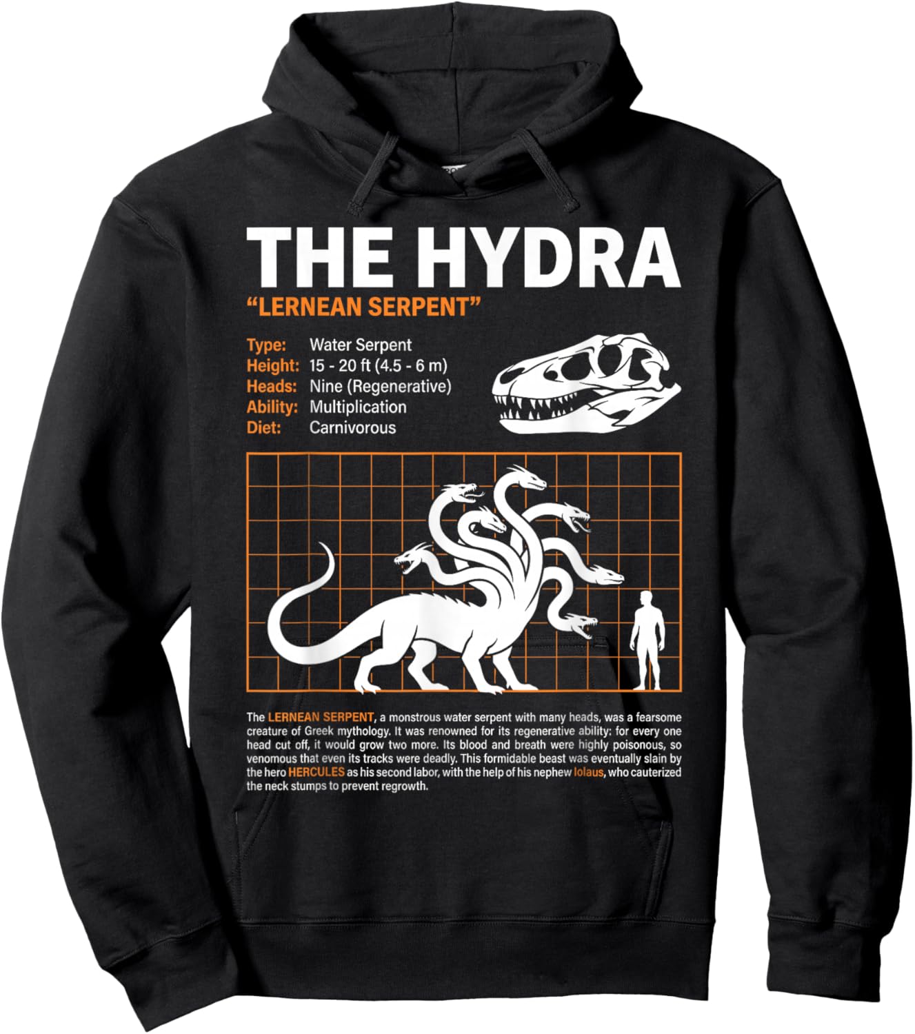 T-Shirt Hoodie - Hoodie | Black