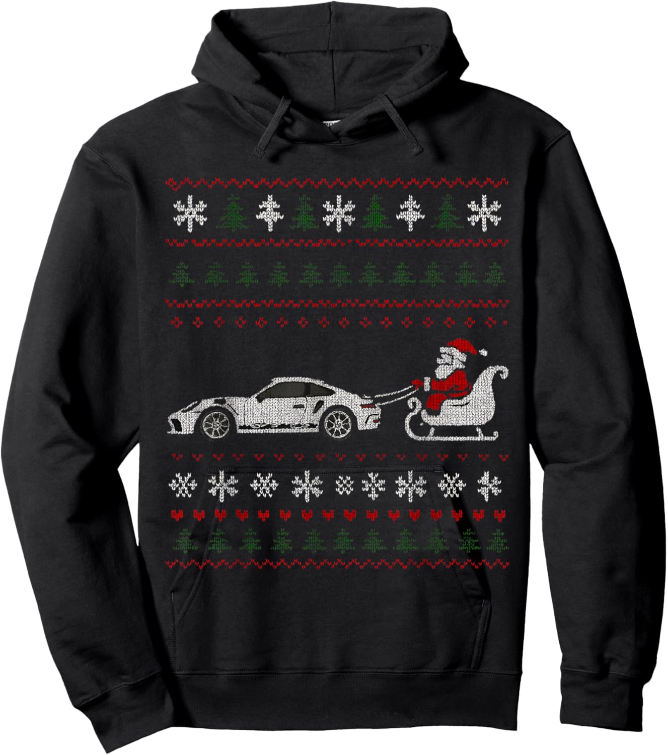 GT3 RS Supercar Car Festive Jumper Style Gift Hoodie - Hoodie | Black