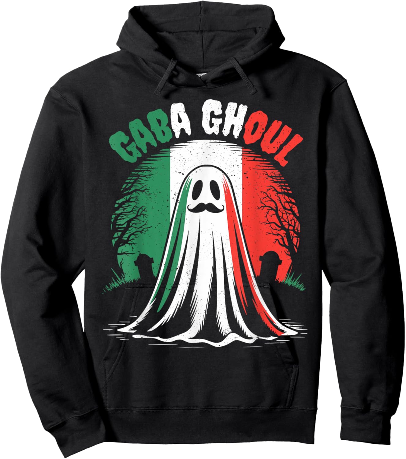 Gaba Ghoul Ghost Italian Halloween Funny Costume Men Women Hoodie - Hoodie | Black