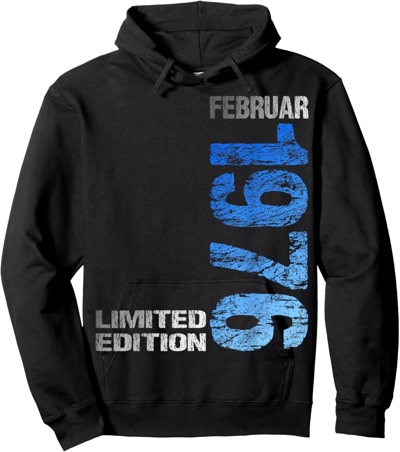 February 1976 Man Woman 50th Birthday Limited Edition Hoodie - Hoodie | Black