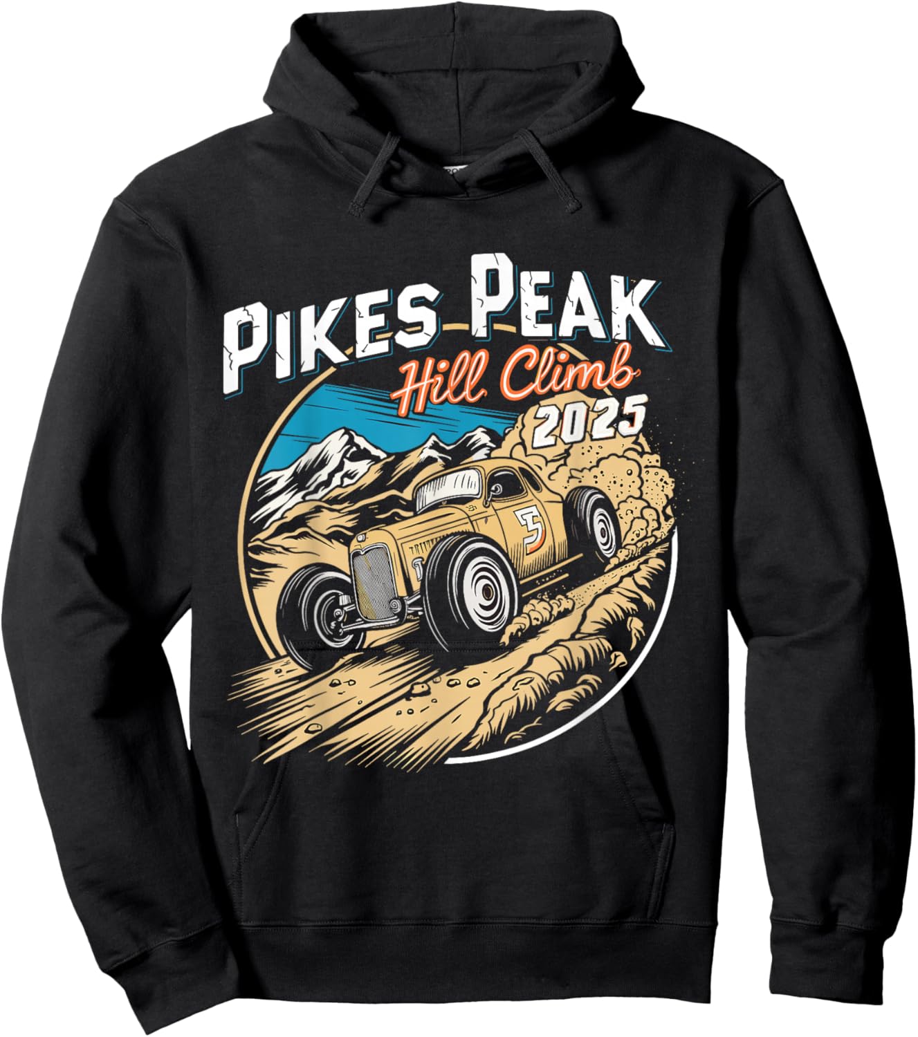 Pikes Peak Hill Climb 2025 - Race Car Fan Item Hoodie - Hoodie | Black