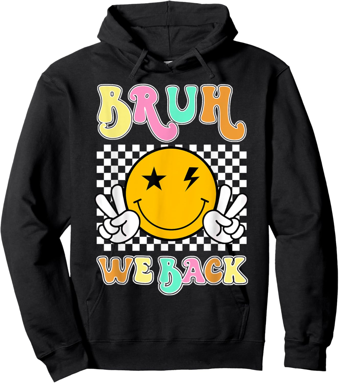 Back To School Groovy Back to School For Teachers Boy Girl Hoodie - Hoodie | Black
