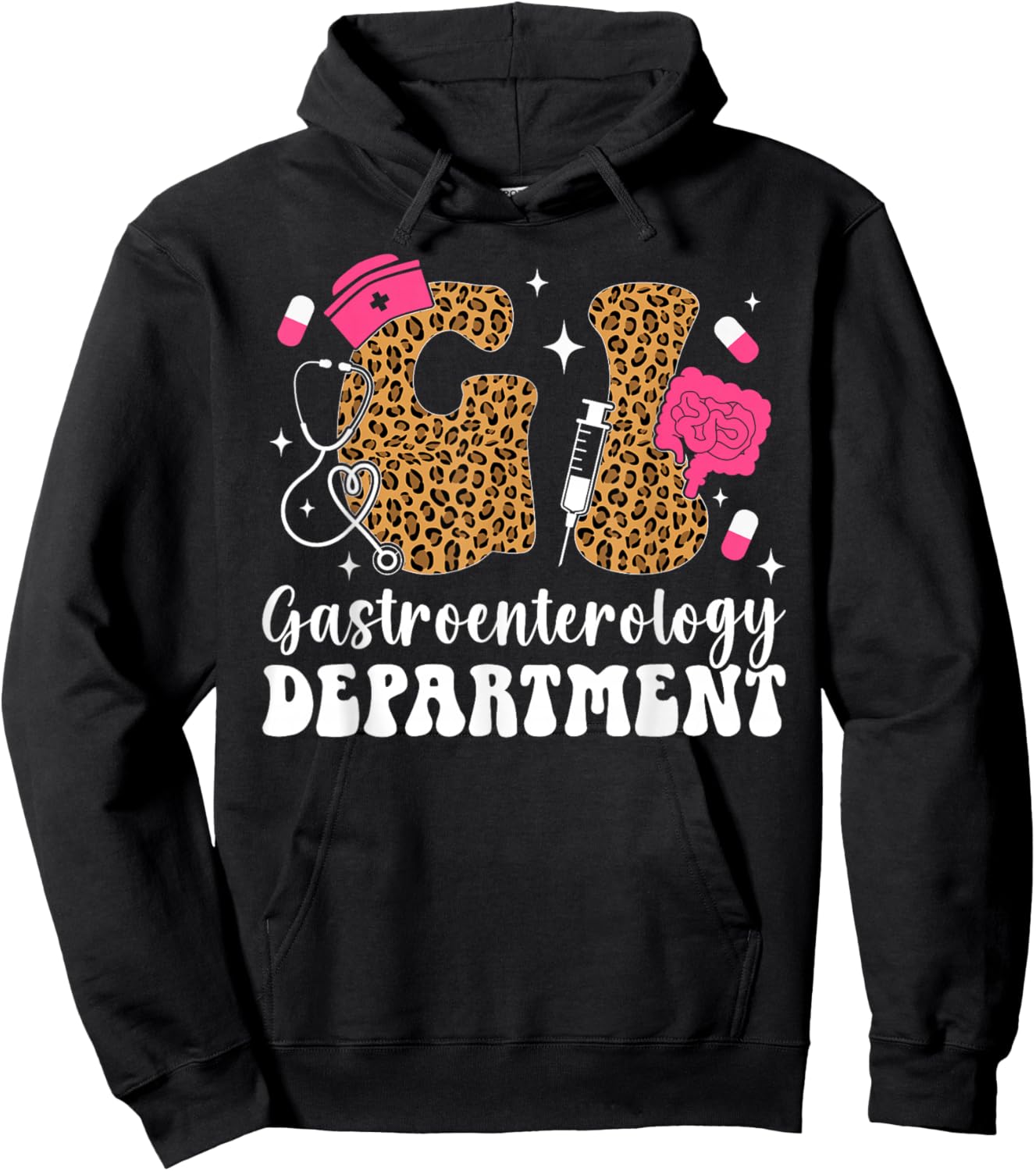 GI Gastroenterology Department GI Nurse Gastro Nurse Hoodie - Hoodie | Black