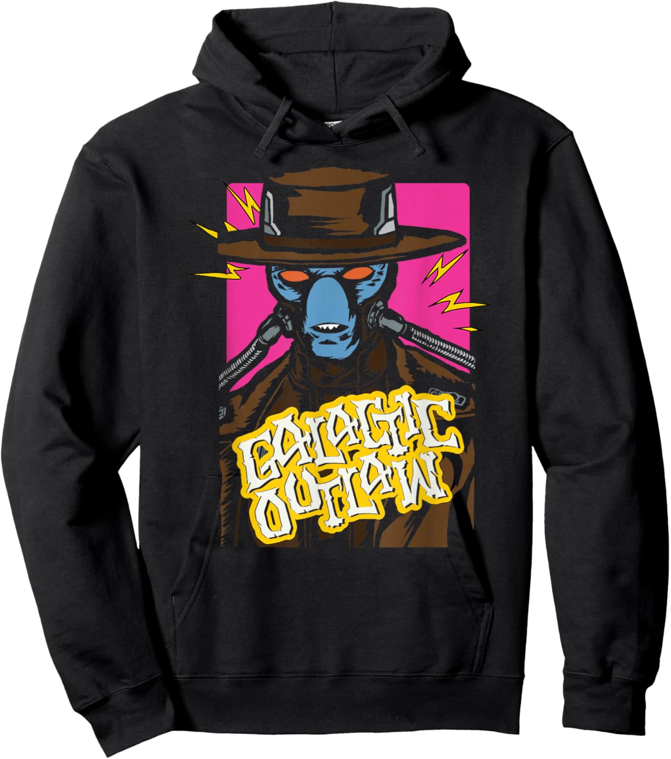 Star Wars Galactic Outlaw Cad Bane Surprised Comic Panel Hoodie - Hoodie | Black