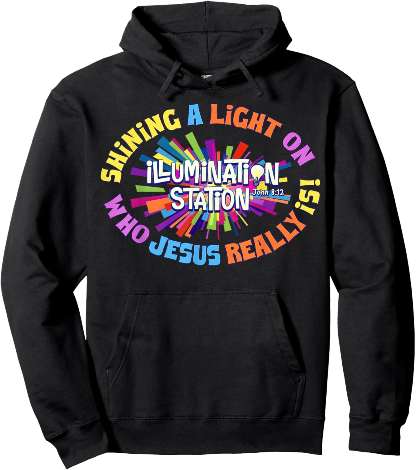 Illumination Station VBS 2026 Bible Jesus Christian Lights Hoodie - Hoodie | Black