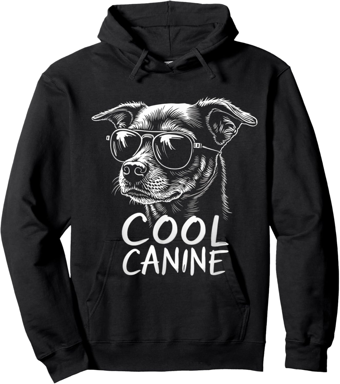 COOL CANINE dog Hoodie - Hoodie | Black