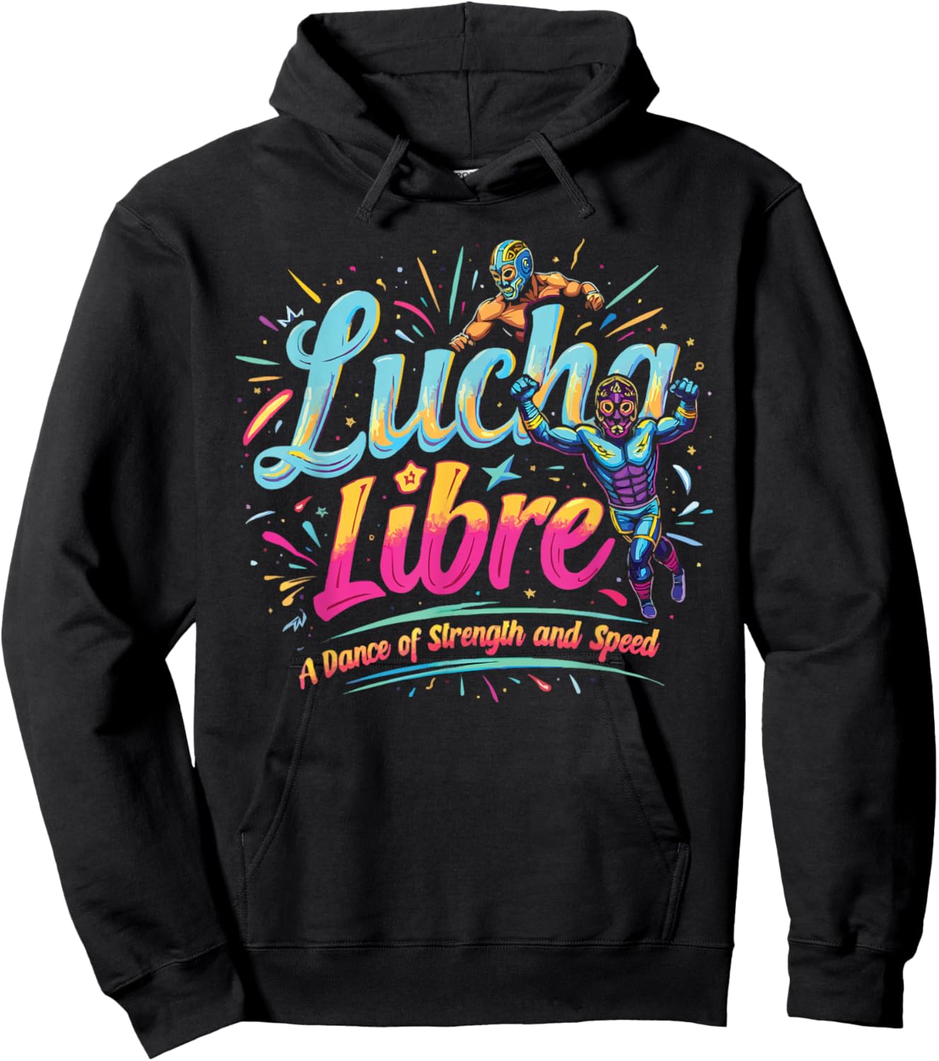 Lucha Libre Mask Luchador Wrestler Mexican Wrestling Hoodie - Hoodie | Black