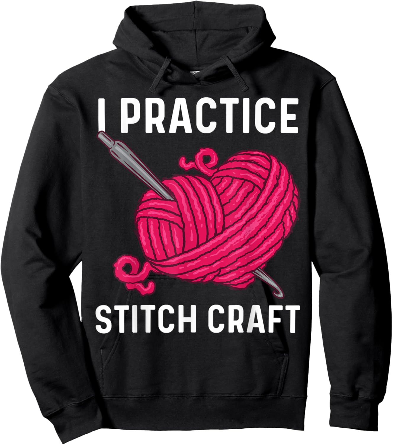 Best Crocheting Art Women Crocheter Crochet Lover Hoodie - Hoodie | Black