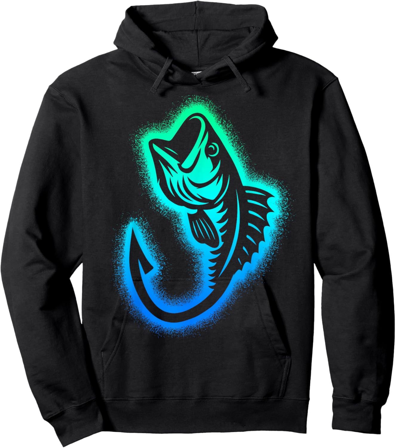 Angeln Fischer Kinder Jungen Herren Angler Hoodie - Hoodie | Black