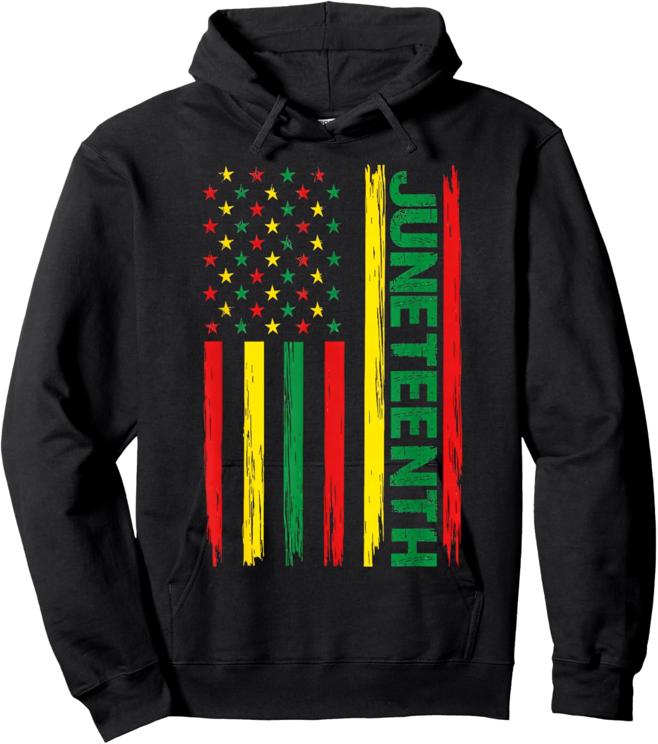 Juneteenth 1865 African Americans Flag Celebration Hoodie - Hoodie | Black