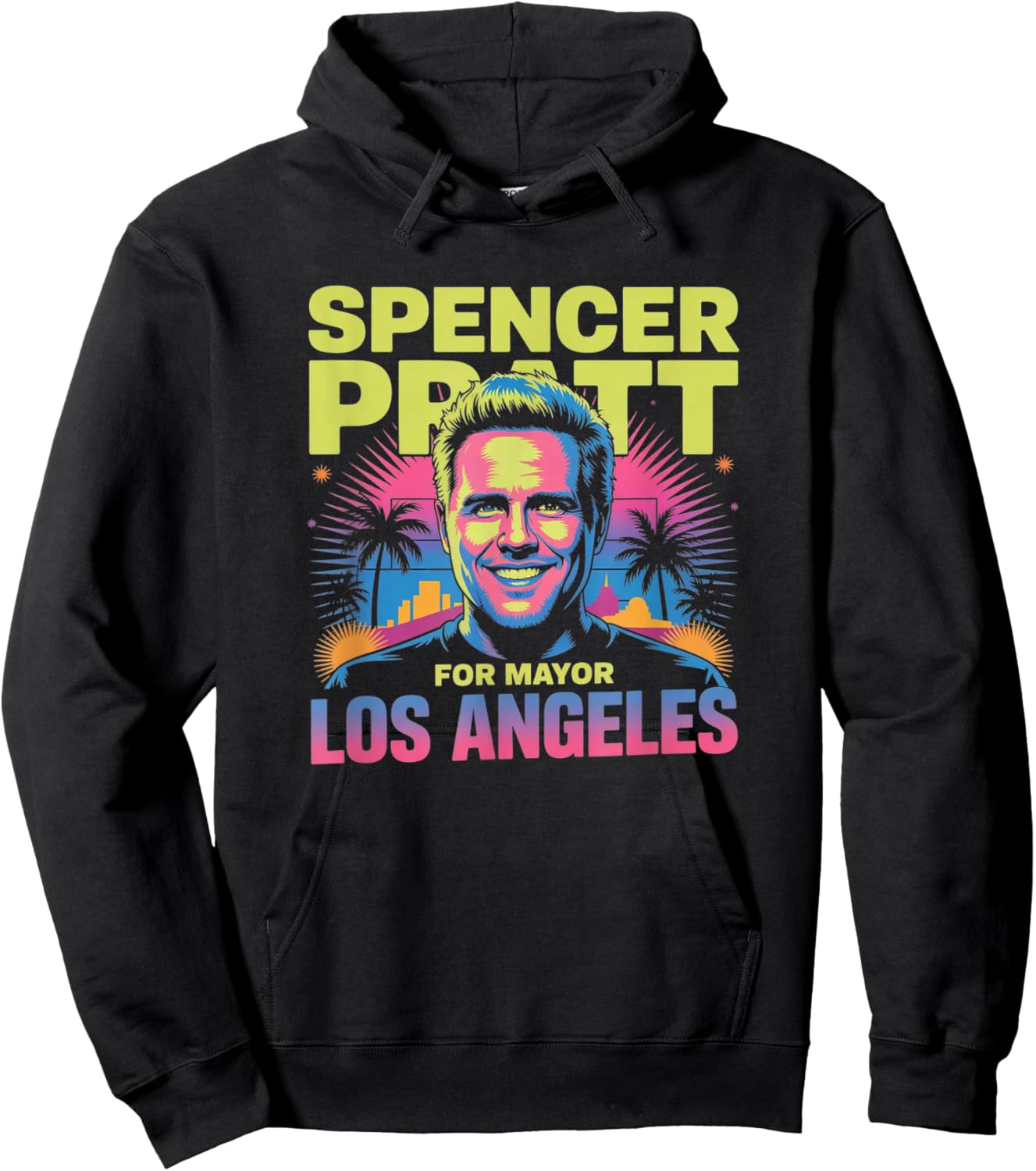Spencer Pratt for LA Mayor California Humor Design Hoodie - Hoodie | Black