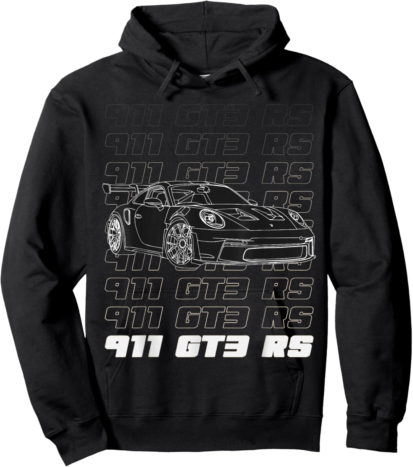 Exclusive 911 GT3 RS Silhouette Meme Coin Motorsport SE Hoodie - Hoodie | Black