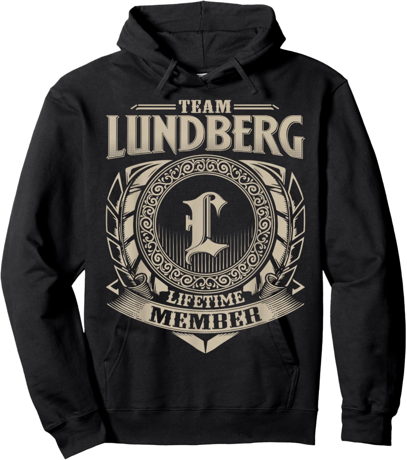 Team LUNDBERG Lifetime Member LUNDBERG Family Name Vintage Hoodie - Hoodie | Black