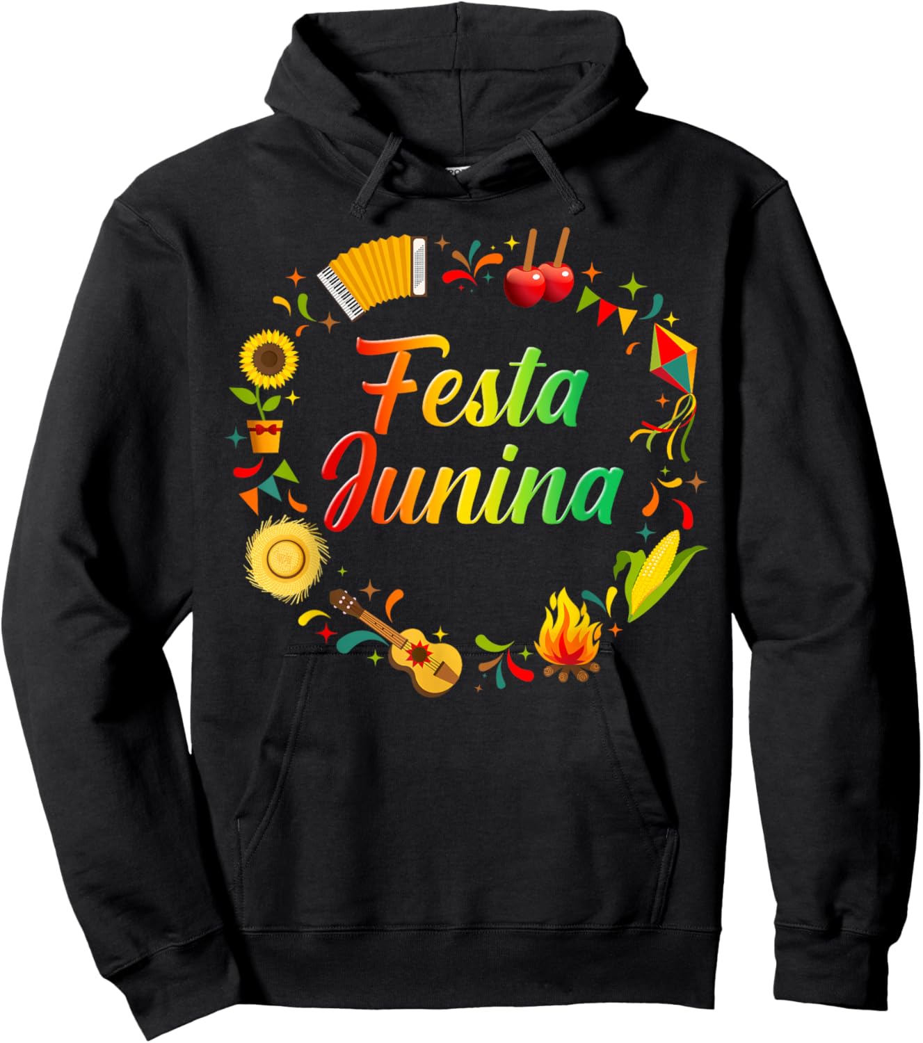 Festa Junina Brazil Brazilian June Festivals Party Men Women Hoodie - Hoodie | Black
