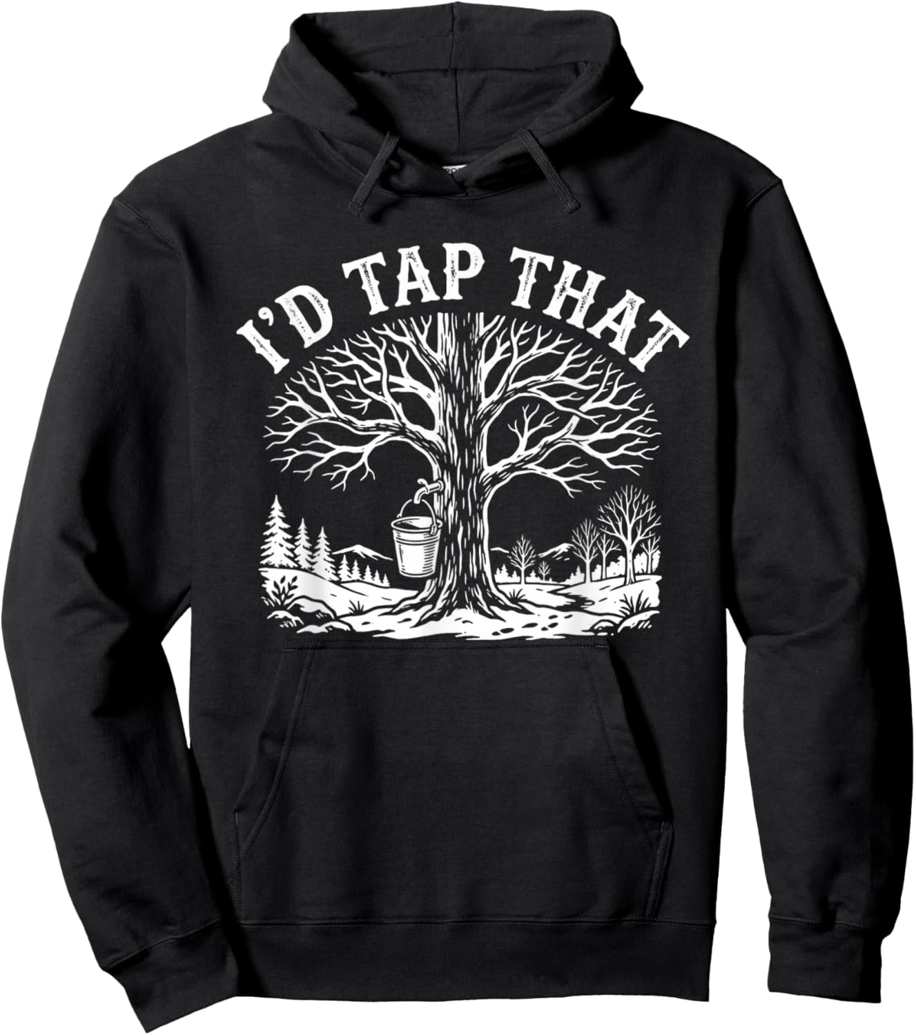 I'd Tap that - Maple Syrup Hoodie - Hoodie | Black