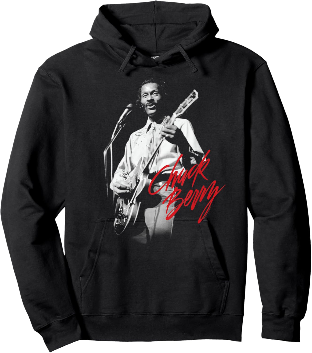 Chuck Berry Gitarre Foto Hoodie - Hoodie | Black
