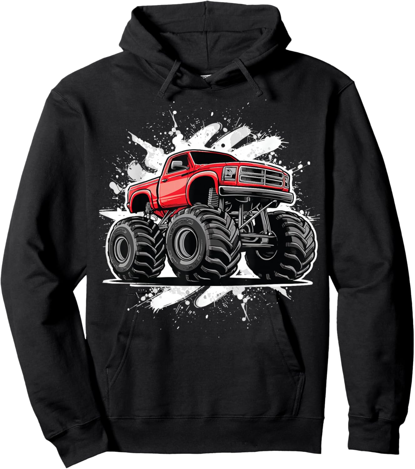 Monster Truck for toddlers Youth & Adults Hoodie - Hoodie | Black