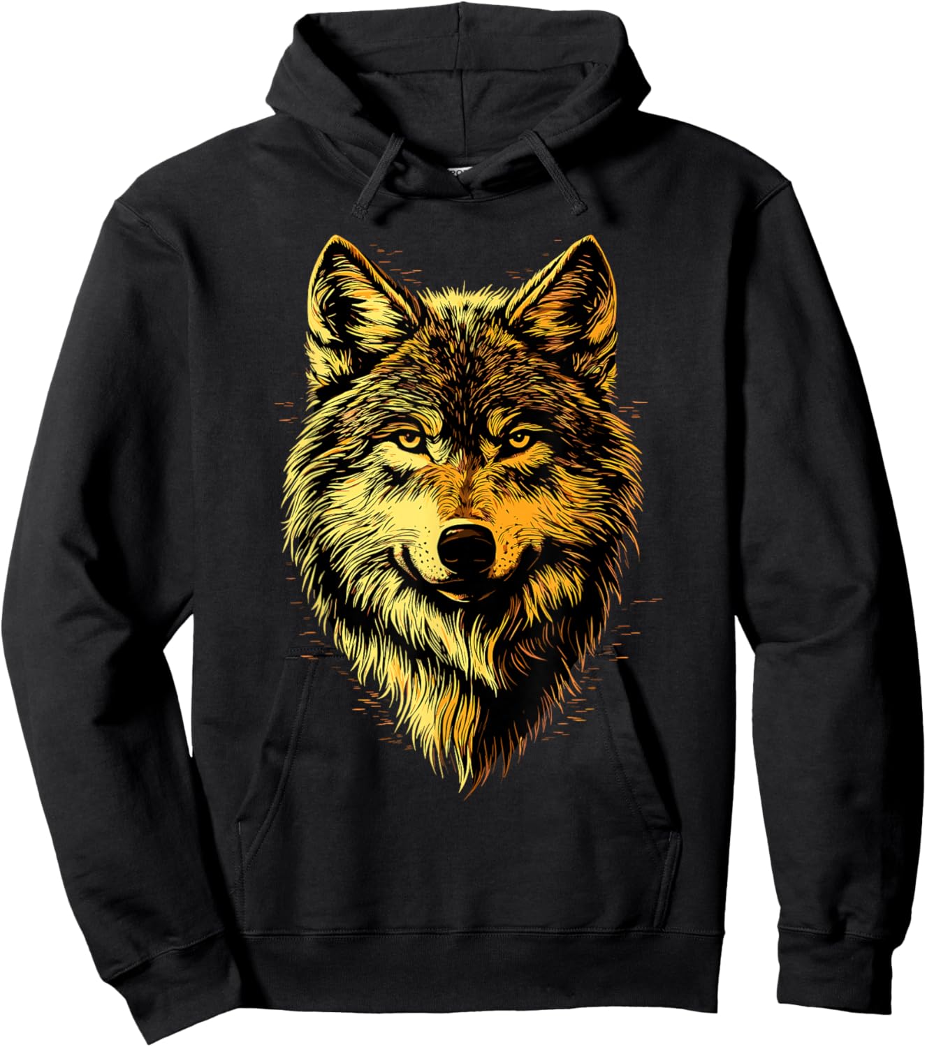 Wolf Motif I Love Wolves Wolf Pack Wild Grey Wulf Dog Wolf Hoodie - Hoodie | Black