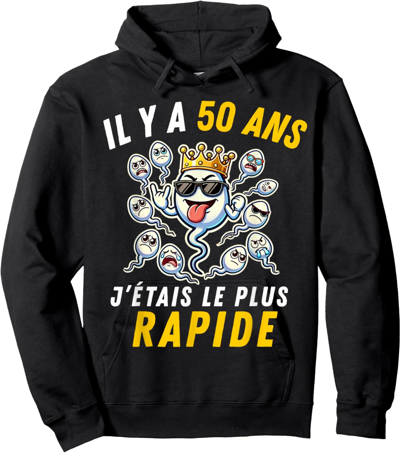 Gift Humour 50th Anniv 1976 Birthday 50 Years Man Hoodie - Hoodie | Black