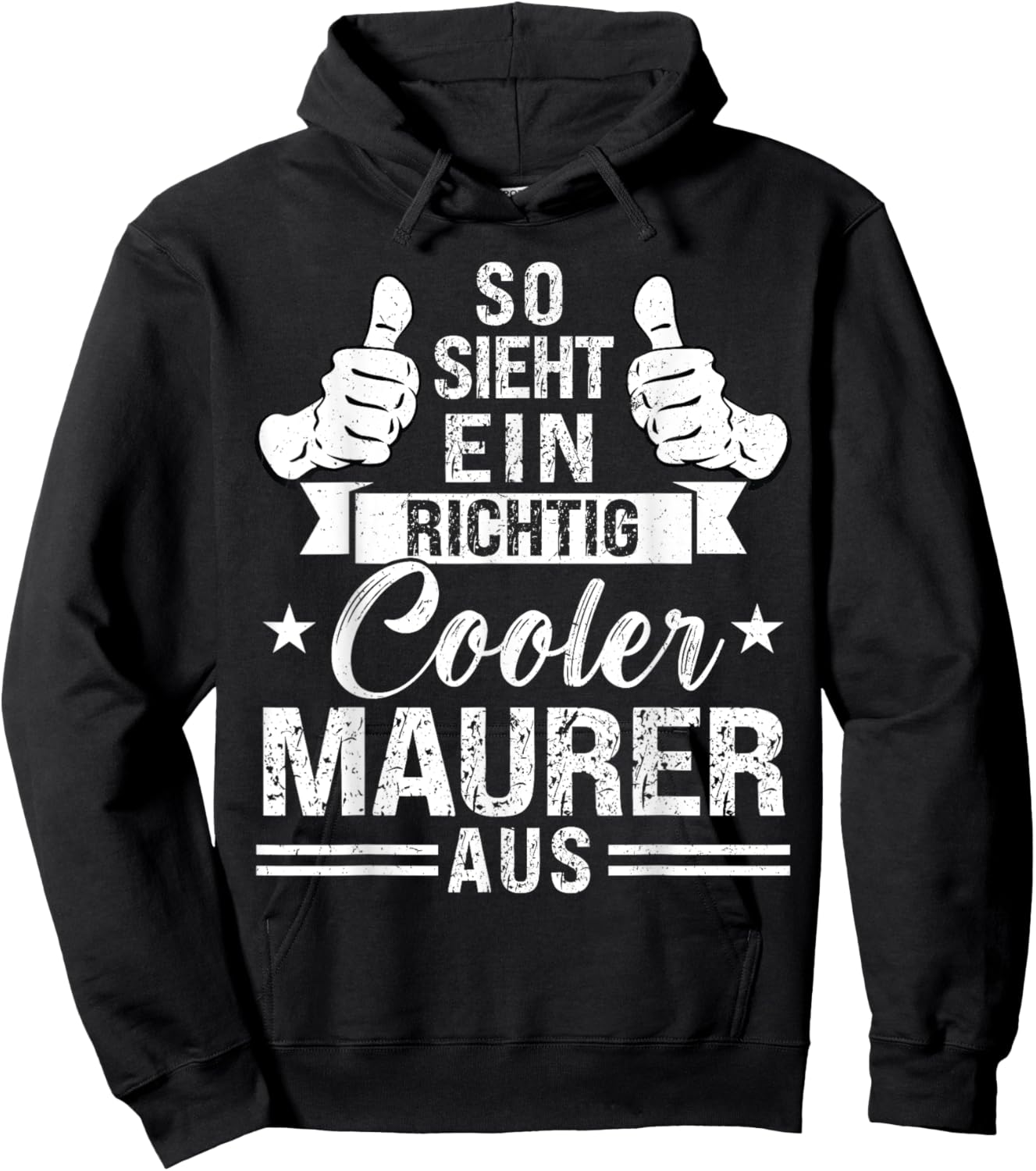 Ein richtig cooler Maurer Maurer Beruf Hoodie - Hoodie | Black