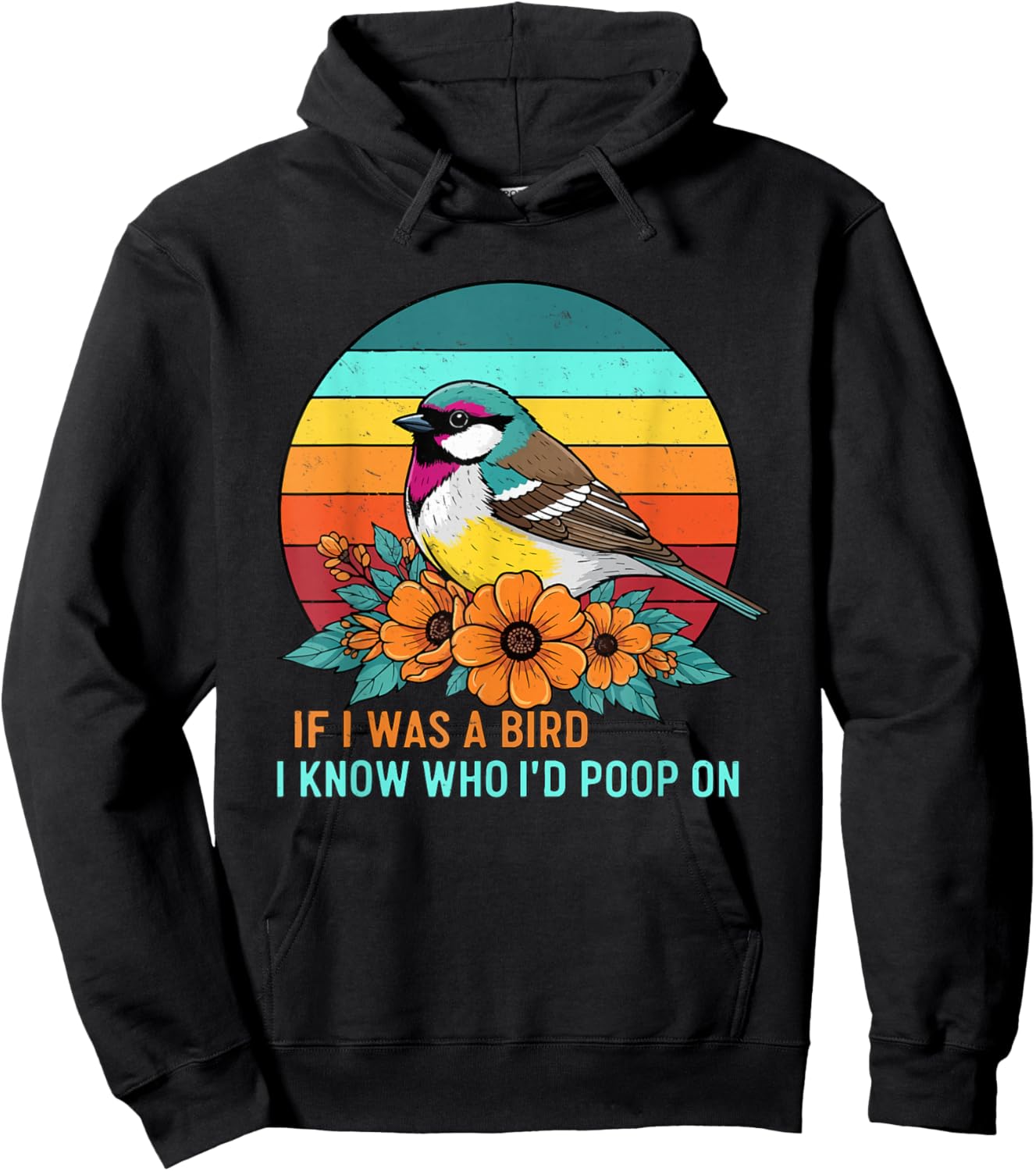 If I was A Bird I Know Who I'd Poop On Hoodie - Hoodie | Black